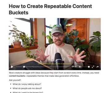 Content Buckets