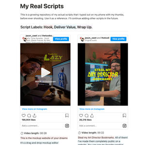 My scripts